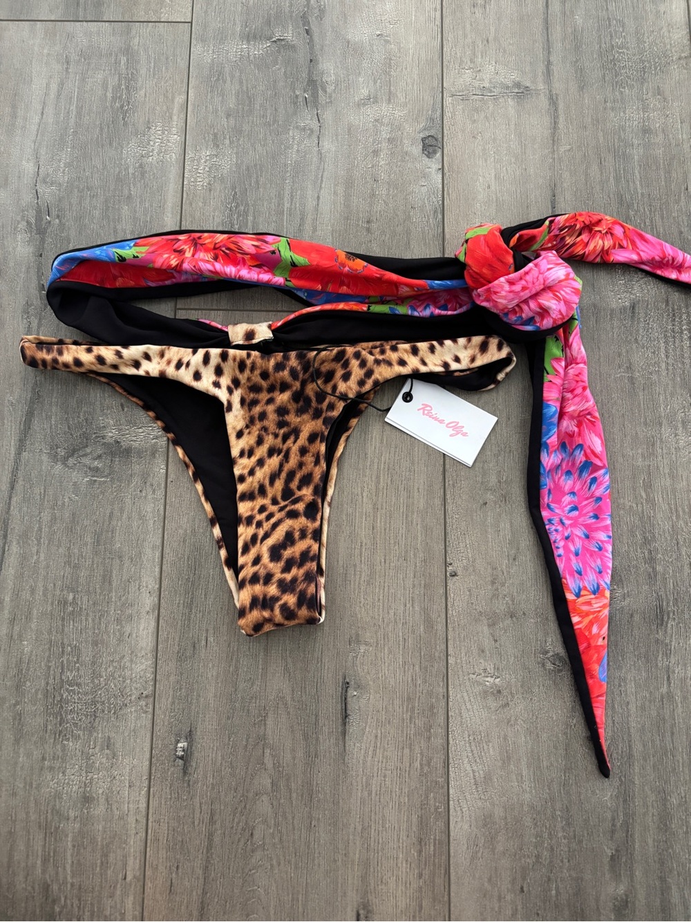 Reina Olga Animal and Floral bikini bottom - NWT